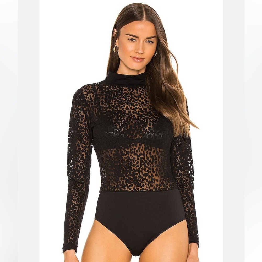 All Saints Bela Leopard Bodysuit
